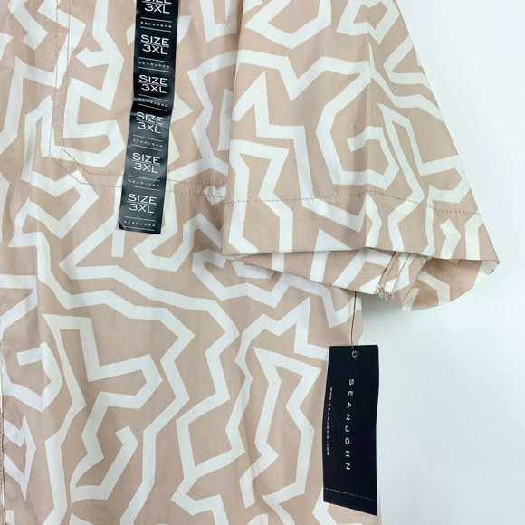 NWT Sean John Tan SS Button Shirt Men Sz 3XL - Picture 3 of 6